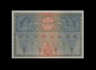 2.  1.  1902 Austria 1000 Kronen Banknote ( (gem Unc))