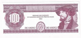 Switzerland Test Note 1983 De La Rue Giori S.  A.  Hungarian Banknote 100 Xf,  32948