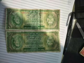 1976 Government Of Belize Currency $1 Bill