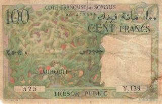 Djibouti 100 Francs 1952 P - 26
