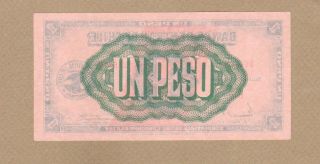 CHILE: 1 Peso = 1/10 Condor Banknote,  (UNC),  P - 89b,  11.  02.  1942, 2
