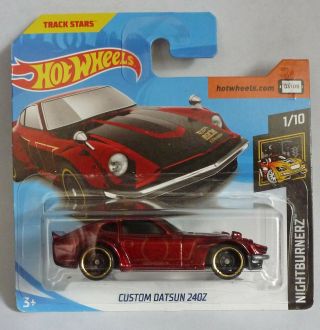 Hotwheels Custom Datsun 240z Metallic Red " Nightburnerz " 1/10