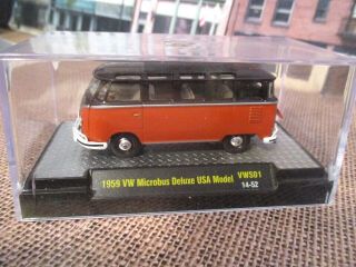 M2 Machines 1959 Volkswagen Micro Bus Deluxe 1/64 Scale Diecast W/ Rubber Tires