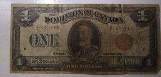1923 Canada One Dollar Large Note Mccavour - Saunders Bronze Z Series - Group 2