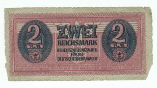 Germany Military Note 2 Reichsmark 1942