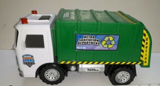 2010 Hasbro Tonka Garbage Truck Metro Sanitation Department Plastic Rescue Force
