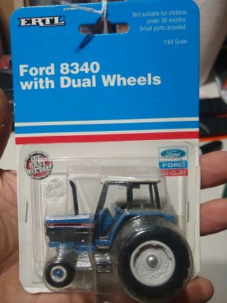 1/64 Ertl Ford 8340 Tractor With Duals