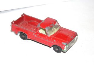 Vintage Matchbox Lesney 6 Ford Pick - Up Red Light Special