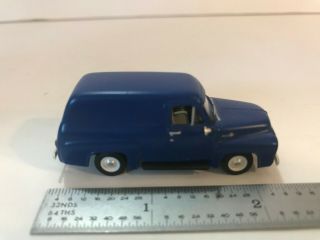 Oxford 1:87 Scale Plastic Blue 1950 Chevy Panel Van W/ Wrapper,  No Box