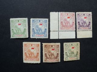 Maroc Morocco 1900 Local Post Complet Set Mogador - Agadir,  7 Stamps ,