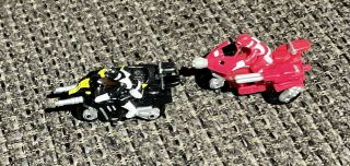 Micro Machines Power Rangers Motorcycles Red And Black