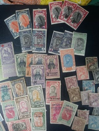 Ethiopia Stamp Lot 1800s - 17