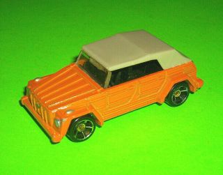 ⭐ Hot Wheels Orange Vw Volkswagen Thing Type 181 - Made In Malaysia ⭐