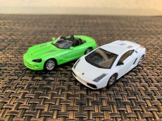 Greenlight Motor World Lamborghini Gallardo And Dodge Viper - Htf 1:64