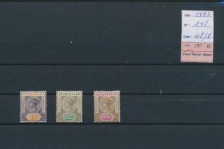 Lo01870 Seychelles 1893 Queen Victoria Classic Lot Mh Cv 48,  5 Eur