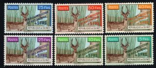 Guinea 1961 Set Of Stamps Mi 86 - 91 Mnh Cv=25€