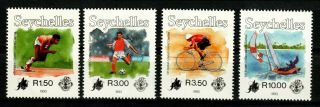 Seychelles Stamps 1993 Set Mnh 4th Indian Ocean Island Games