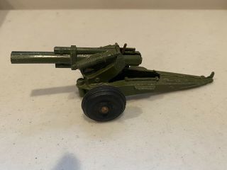 Green Tootsietoy Die - Cast U.  S.  Army Toy Cannon Field Artillery Howitzer,  Good
