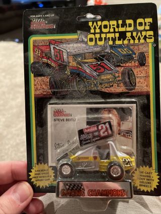1993 World Of Outlaws Racing Champions 21 Steve Beitler 1/64th Sprint Car