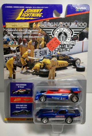 Johnny Lightning 1:64 - Indy 500 1978 Winner Al Unser & 