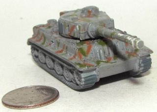 Small Micro Machine German Wwii Type Panzer Vi Tiger Tank Number 1 No Wheels