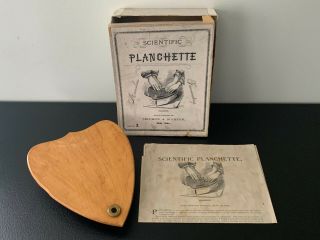 Antique 1885 Scientific Planchette Ouija Board & Instructions