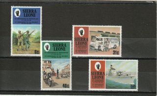 A92 - Sierra Leone - Sg664 - 667 Mnh 1981 20th Anniv Independence