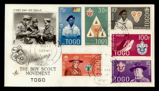 Dr Who 1961 Togo Fdc Boy Scouts Art Craft Cachet C243324