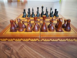 Baku Ussr Soviet Chess Set Vintage Rare Russia 1950s