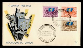 Dr Who 1961 Congo Fdc Signing Of Independence Agreement C239948