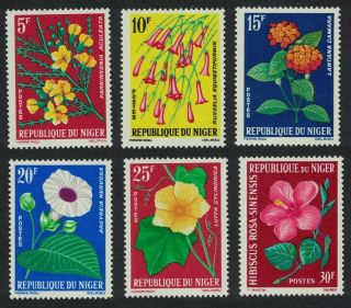 Niger Flowers 6v 1964 Mnh Sg 159 - 164 Cv£7.  05