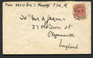 South Africa 1901 Boer War Cover To England