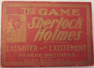 Parker Brother’s Card Game,  Sherlock Holmes,  1904 Box,  56 Cards And Rul