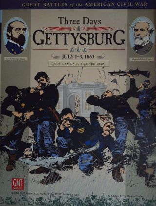Three Days Of Gettysburg - - Gmt Games Llc Boxed War Game
