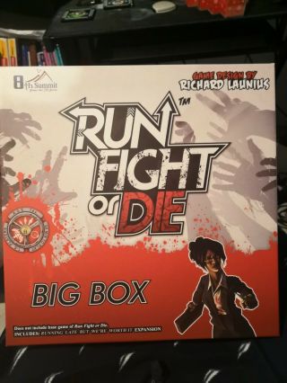 Run Fight Or Die Board Game.  Has All The Expansions.