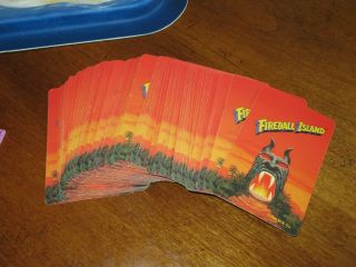Vintage 1986 Milton Bradley FIREBALL ISLAND Board Game Near Complete 3