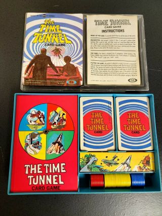 Very Rare Ideal Toys Prototype 1966 Time Tunnel Card Game Irwin Allen Complete?