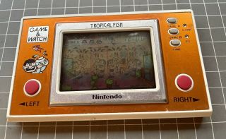 Nintendo Game & Watch Tropical Fish Tp - 104 Lcd Handheld Game
