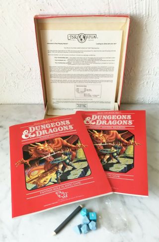 Dungeons & Dragons Basic Rules Set 1 1983 Complete Except Dice & Crayon 3