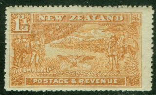 Zealand.  1907 1½d Boer War.  Perf: 14.  Muh.