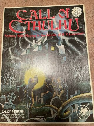 Call Of Cthulhu Rpg Box Chaosium Games 1st Edition 2009 - X Rare Uncut,  Bonus