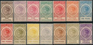 South Australia 1902,  Um/nh Complete Forgery Set Of 14 Values To £ 20.  K693