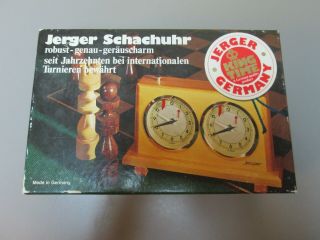 (n) Jerger Schachuhr Olympia Chess Clock - Made In Germany