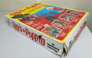 RARE 1966 Transogram Spy ' s - a - Poppin 3931 Undercover Adventure Game - Box 3