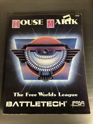 Fasa Battletech Mechwarrior House Marik Book Module Rpg War Games