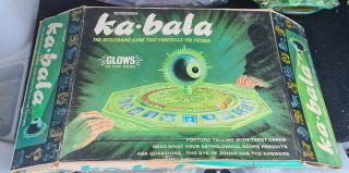 Transogram 1967 Ka - Bala Glow In The Dark Fortune Teller Game | Complete Nrmib
