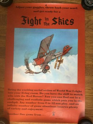 Tsr The Game Wizards Flight In The Sky 1975 Hobby Store Poster 16x24 D&d Maker