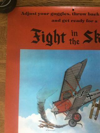 TSR The Game Wizards Flight In The Sky 1975 HOBBY STORE POSTER 16X24 D&D MAKER 2