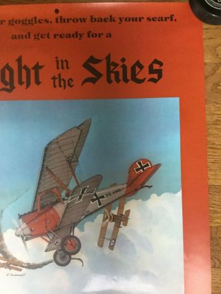 TSR The Game Wizards Flight In The Sky 1975 HOBBY STORE POSTER 16X24 D&D MAKER 3