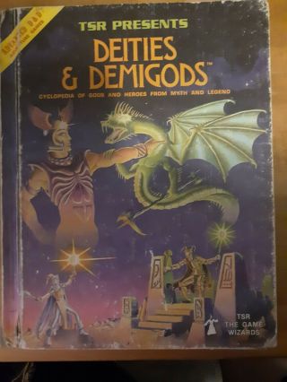 Deities & Demigods 144 Pages,  Cthulhu,  Melnibone,  Dungeon & Dragons 1st Printing